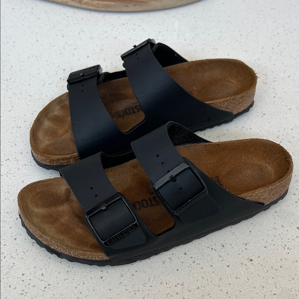 Birkenstock Black Buckle Sandals
